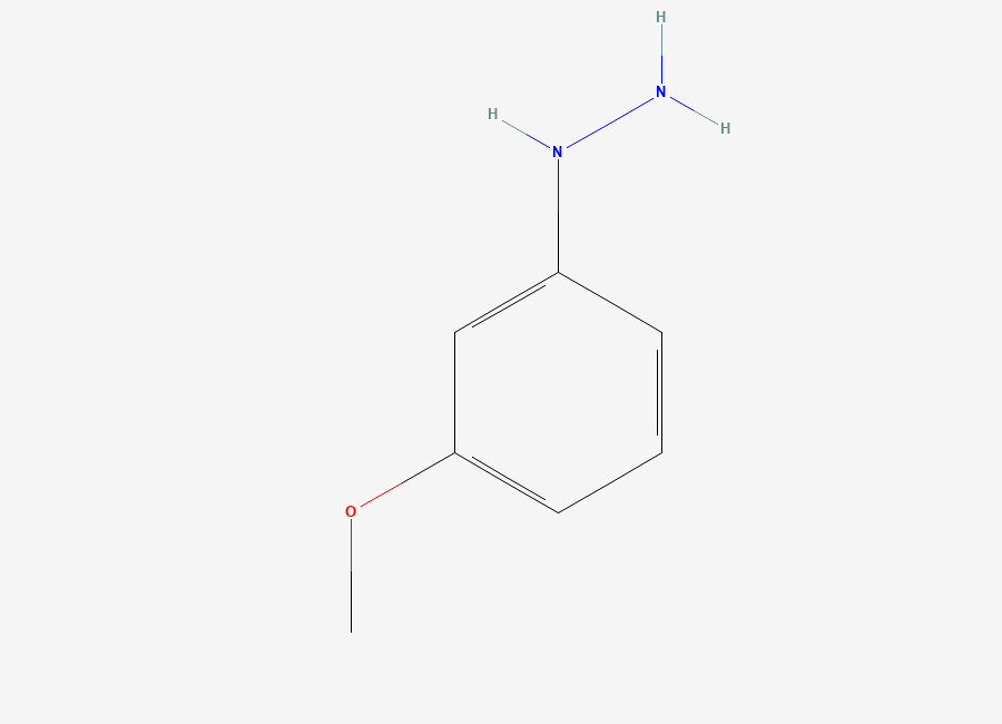 Two-dimensional chemical structure of (3-Methoxyphenyl)hydrazine