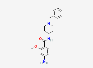 Two-dimensional chemical structure of Clebopride EP Impurity C (Free Base)