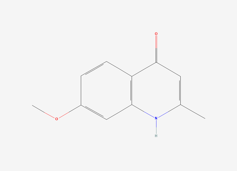 Two-dimensional chemical structure of 7-Methoxy-2-methyl-4(1H)-quinolinone