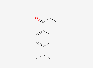Two-dimensional chemical structure of 2-(4-Isobutyrylphenyl)propane, CAS 72846-62-9
