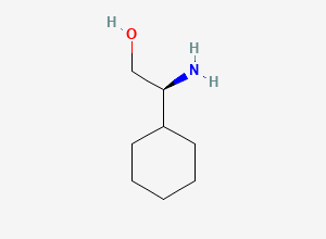 Two-dimensional chemical structure of (S)-2-Amino-2-cyclohexylethanol
