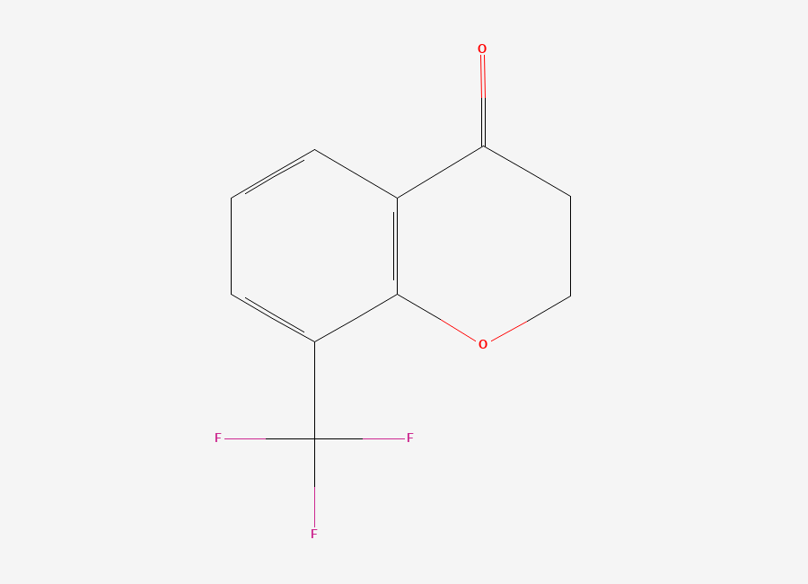 Two-dimensional chemical structure of 8-(Trifluoromethyl)chroman-4-one