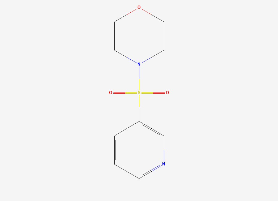 Two-dimensional chemical structure of 3-(Morpholinosulfonyl)pyridine
