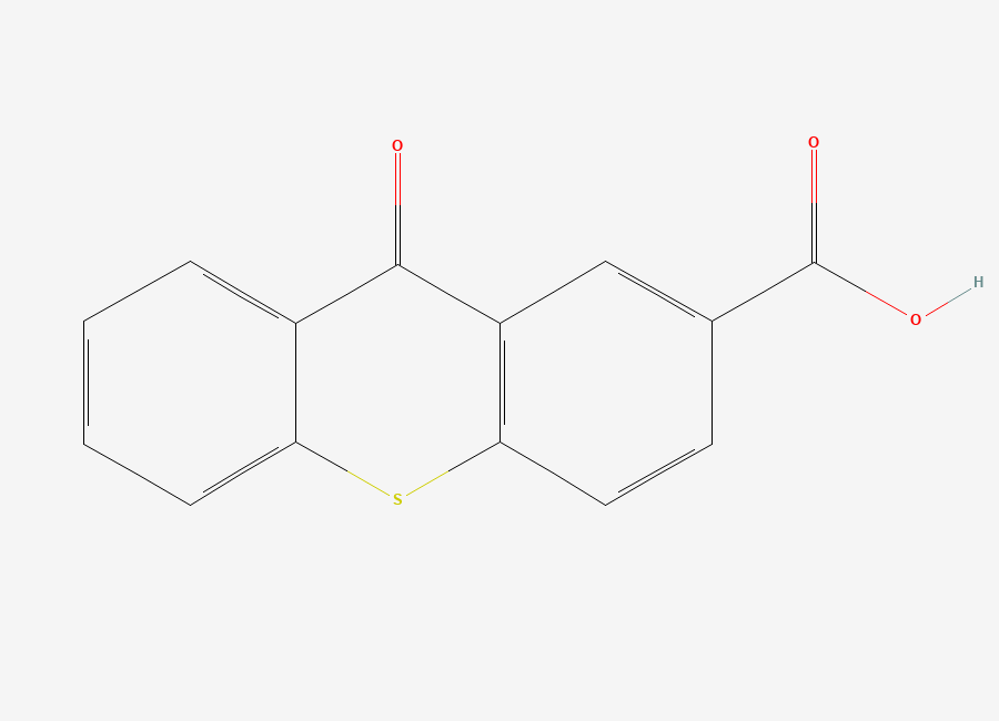 Two-dimensional chemical structure of 9-oxo-9H-Thioxanthene-2-carboxylic acid