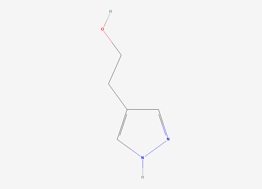 Two-dimensional chemical structure of 2-(1H-Pyrazol-4-yl)ethanol