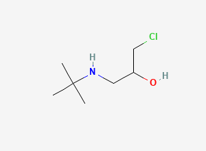 Two-dimensional chemical structure of 1-(Tert-butylamino)-3-chloropropan-2-ol