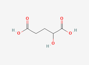 Two-dimensional chemical structure of 2-Hydroxyglutaric Acid