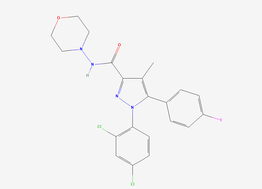Two-dimensional chemical structure of AM 281