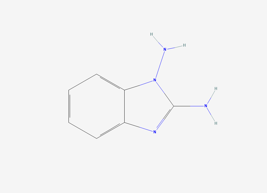Two-dimensional chemical structure of 1H-1,3-benzodiazole-1,2-diamine