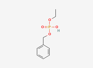 Two-dimensional chemical structure of Benzyl ethyl hydrogen phosphate