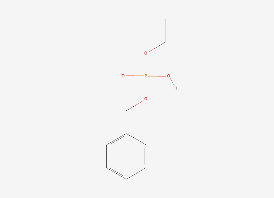Two-dimensional chemical structure of Benzyl ethyl hydrogen phosphate