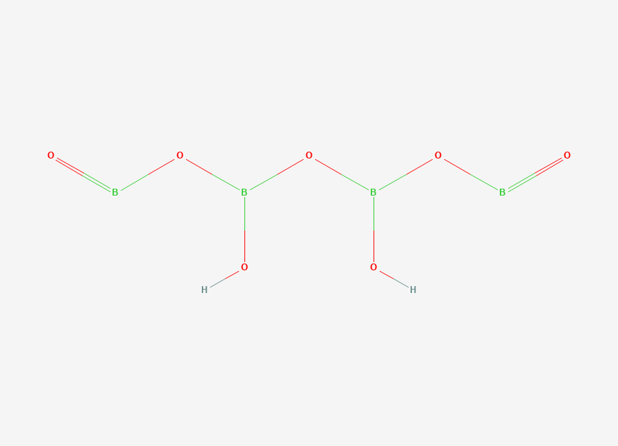 Two-dimensional chemical structure of Tetraborsaure