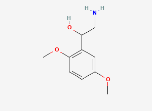 Two-dimensional chemical structure of Midodrine Related Compound A, CAS 3600-87-1