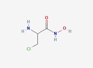 Two-dimensional chemical structure of 2-amino-3-chloro-N-hydroxypropanamide