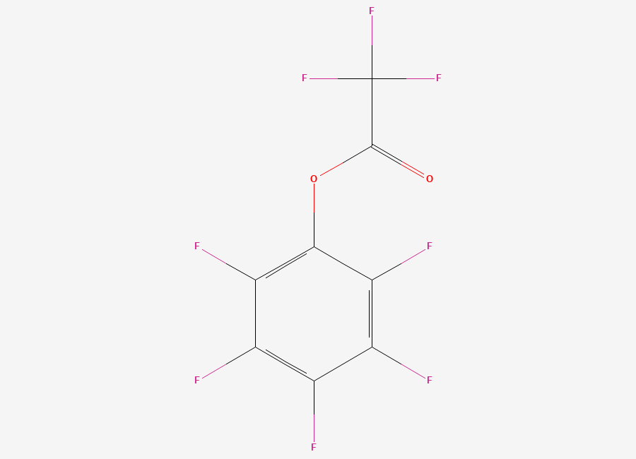 Two-dimensional chemical structure of Pentafluorophenyl Trifluoroacetate