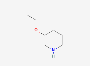 Two-dimensional chemical structure of 3-Ethoxypiperidine