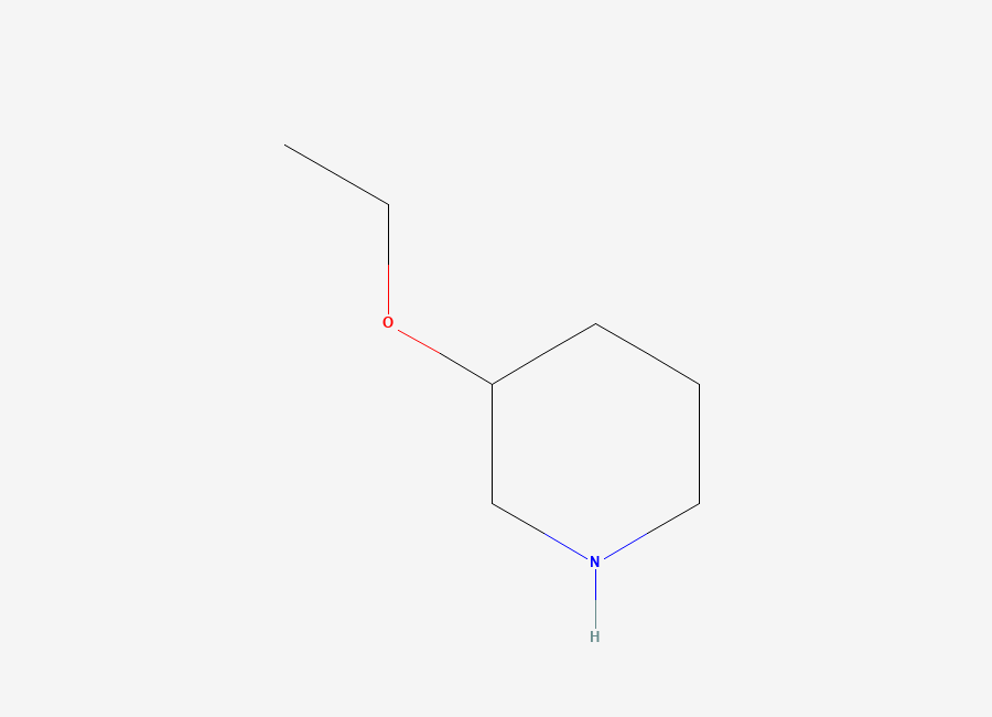 Two-dimensional chemical structure of 3-Ethoxypiperidine