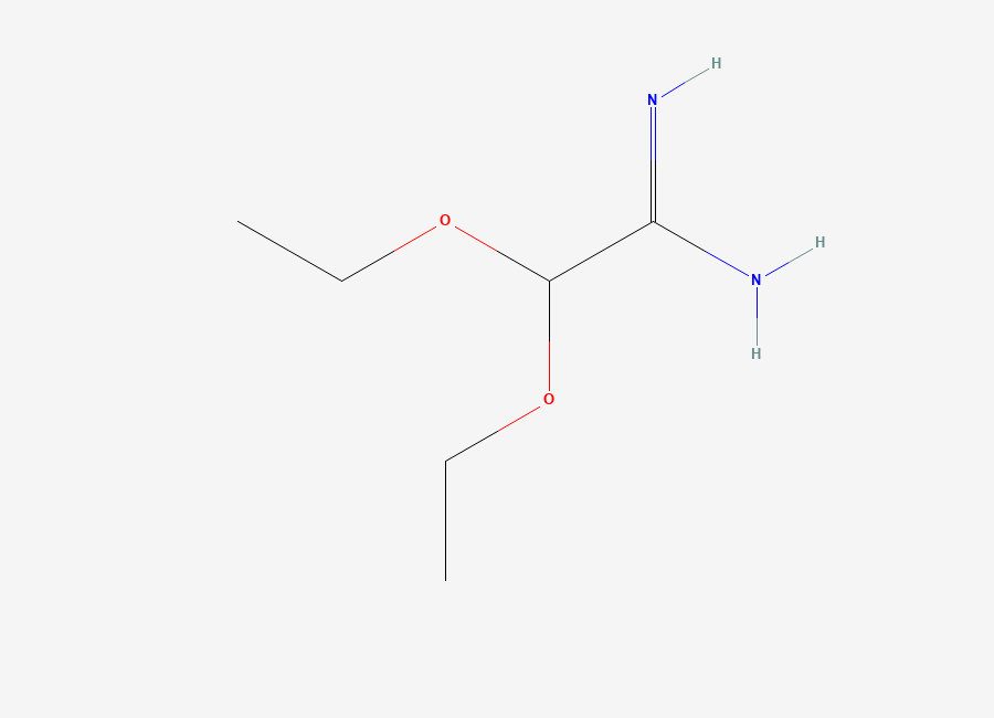 Two-dimensional chemical structure of 2,2-Diethoxyethanimidamide