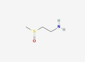 Two-dimensional chemical structure of 2-(Methylsulfinyl)ethanamine