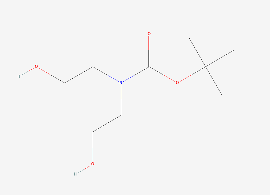 Two-dimensional chemical structure of N-Boc-diethanolamine