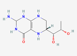 Two-dimensional chemical structure of (6R)-2-amino-6-[(1R,2S)-1,2-dihydroxypropyl]-2,3,5,6,7,8-hexahydro-1H-pteridin-4-one