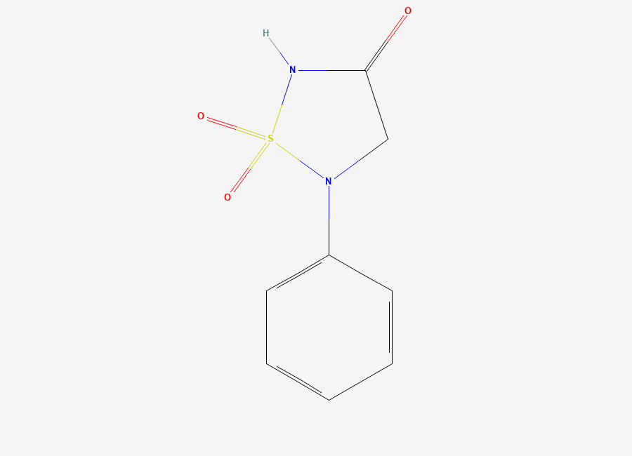 Two-dimensional chemical structure of 1,2,5-Thiadiazolidin-3-one-1,1-dioxide