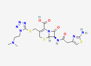 Two-dimensional chemical structure of Cefotiam, CAS 61622-34-2