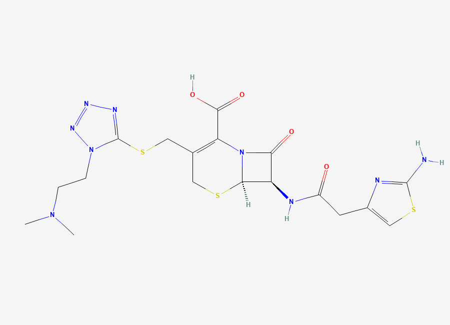 Two-dimensional chemical structure of Cefotiam, CAS 61622-34-2