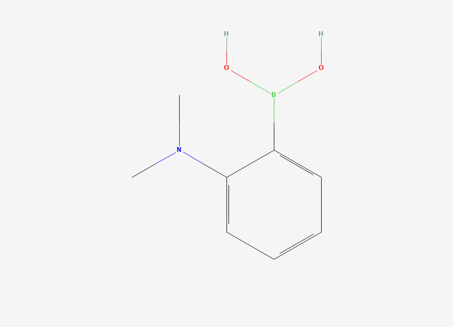 Two-dimensional chemical structure of (2-(Dimethylamino)phenyl)boronic acid