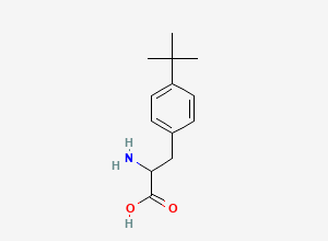 Two-dimensional chemical structure of 2-Amino-3-(4-(tert-butyl)phenyl)propanoic acid