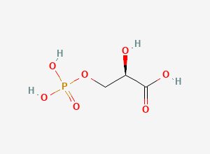 Two-dimensional chemical structure of 3-Phospho-D-glyceric acid