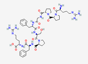 Two-dimensional chemical structure of Bradykinin