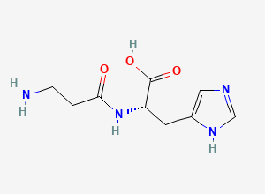 Two-dimensional chemical structure of Carnosine, CAS 305-84-0