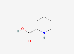 Two-dimensional chemical structure of Pipecolic acid, (-)-