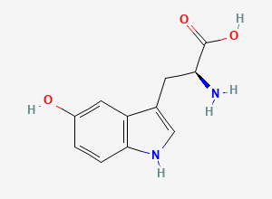Two-dimensional chemical structure of Tryptophan EP Impurity D / 5-Hydroxytryptophan, CAS 4350-09-8