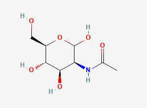 Two-dimensional chemical structure of N-Acetyl-D-Mannosamine