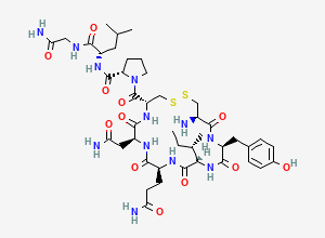 Two-dimensional chemical structure of Oxytocin, CAS 50-56-6
