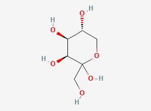 Two-dimensional chemical structure of D-Tagatose, CAS 87-81-0