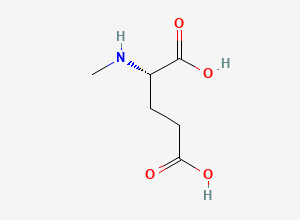 Two-dimensional chemical structure of N-methyl-L-glutamic acid