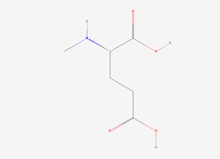 Two-dimensional chemical structure of N-methyl-L-glutamic acid
