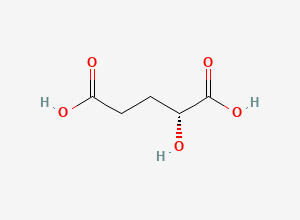Two-dimensional chemical structure of D-2-Hydroxyglutaric acid