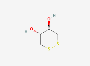 Two-dimensional chemical structure of (4R,5R)-1,2-dithiane-4,5-diol