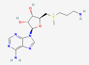 Two-dimensional chemical structure of Decarboxylated S-Adenosylmethionine, CAS 22365-13-5
