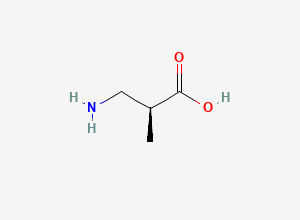 Two-dimensional chemical structure of L-beta-Aminoisobutyric acid