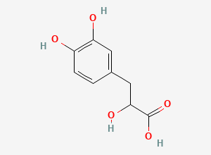 Two-dimensional chemical structure of 3-(3,4-Dihydroxyphenyl)-2-hydroxypropanoic acid