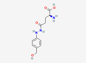 Two-dimensional chemical structure of Agaritine