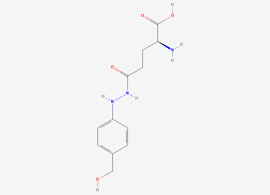 Two-dimensional chemical structure of Agaritine