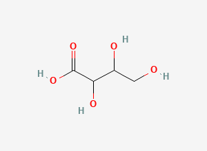 Two-dimensional chemical structure of 2,3,4-Trihydroxybutanoic acid