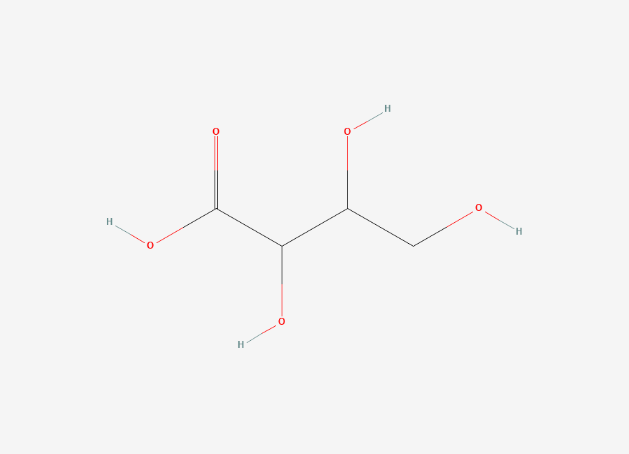 Two-dimensional chemical structure of 2,3,4-Trihydroxybutanoic acid