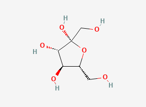 Two-dimensional chemical structure of beta-D-fructose